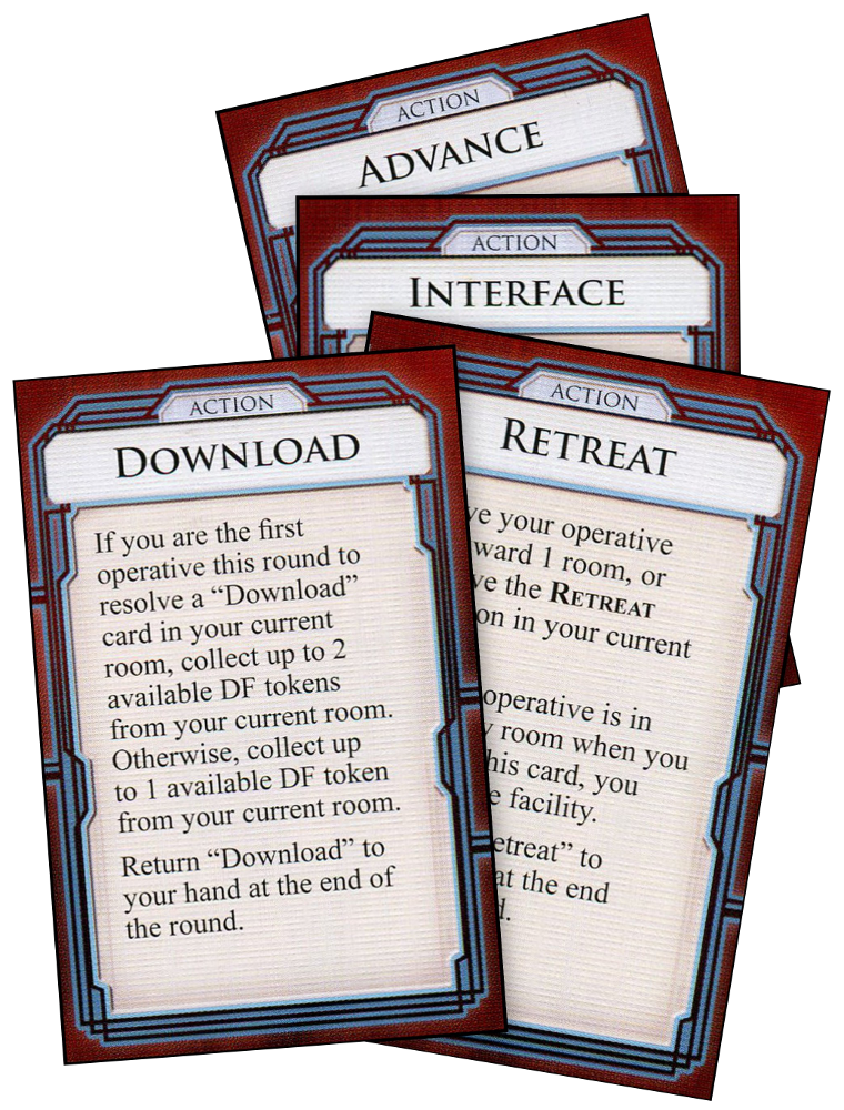 Infiltration: action cards